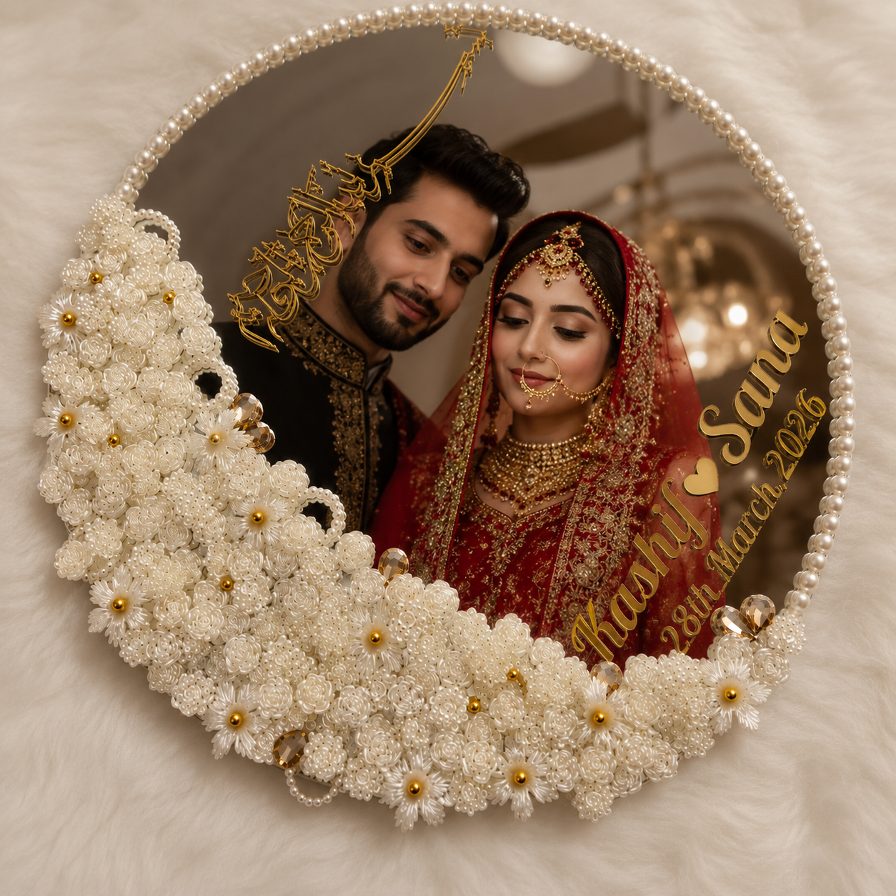 Nikah Sheesha
Personalized Nikah Sheesha
Nikah Mirror
Islamic Wedding Mirror
Muslim Wedding Mirror
Custom Nikah Mirror