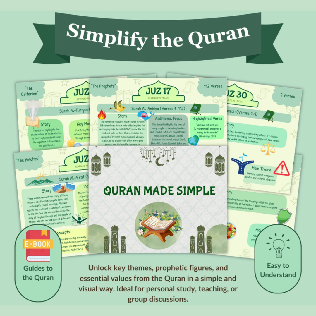 Quran Made Simple | Illustrated Quran | Downloadable E-Book Only