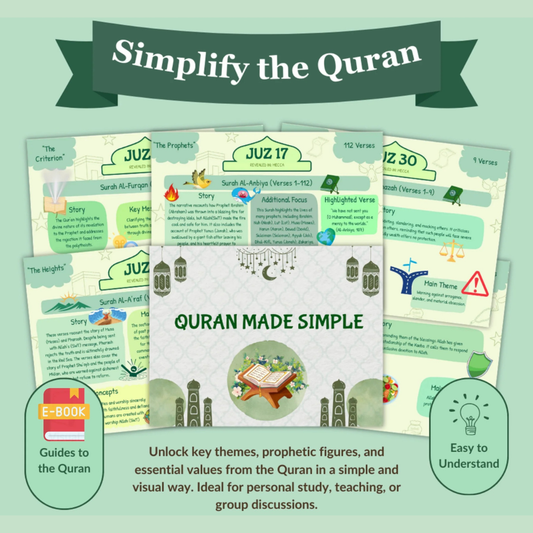 Quran Made Simple | Illustrated Quran | Downloadable E-Book Only