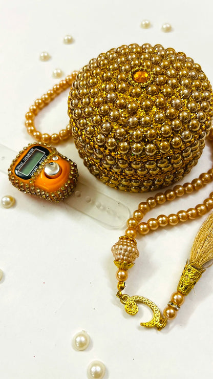 Golden Islamic Turkish Tasbih Set