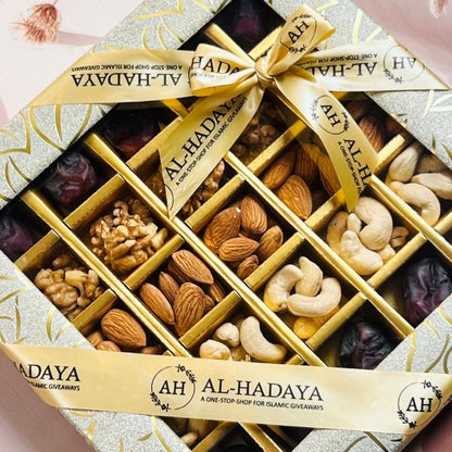 Beautifully packed dry fruit box ideal for Ramadan, Eid, or Diwali celebrations
