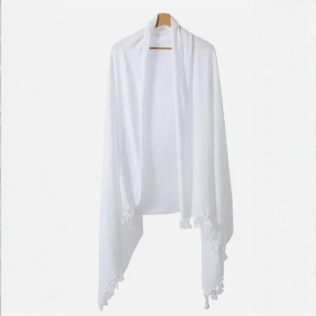 Lot De 6 Vêtements Ihram Pour Homme Hajj Umra - Tissu Microfibre Doux Blanc 105x200 Cm - Confort Absorbant Anti-Rétrécissement