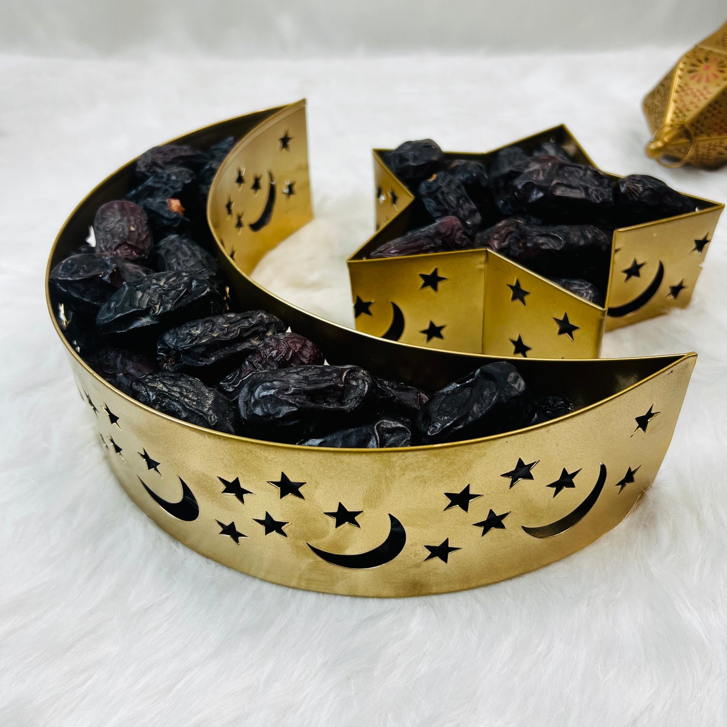 Eid Noor Crescent Tray with Sweets for Family