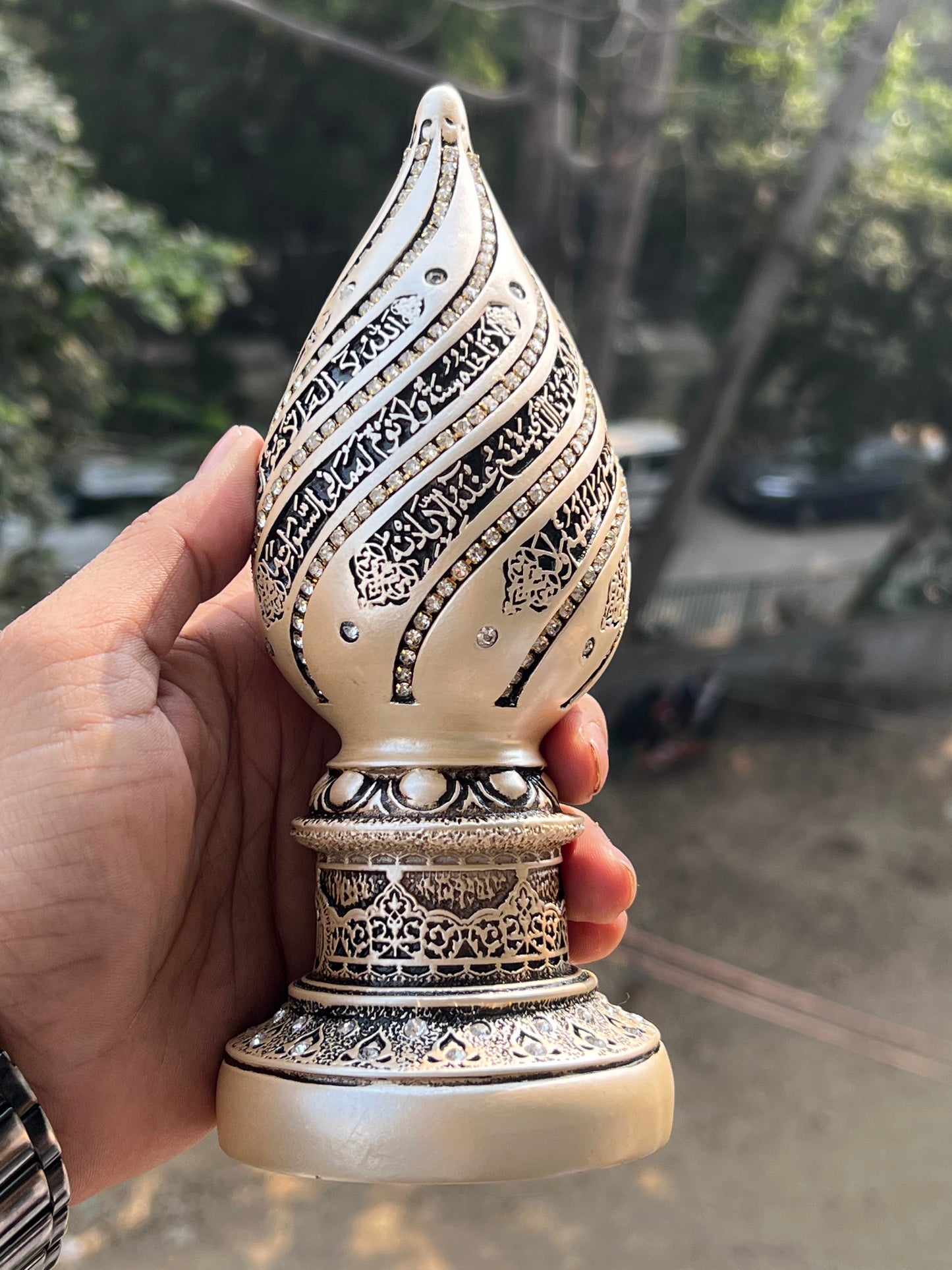 Turkish Imported Orignal |  Ayatul Kursi Cone Figurine | Turkish Decor | Home Decore