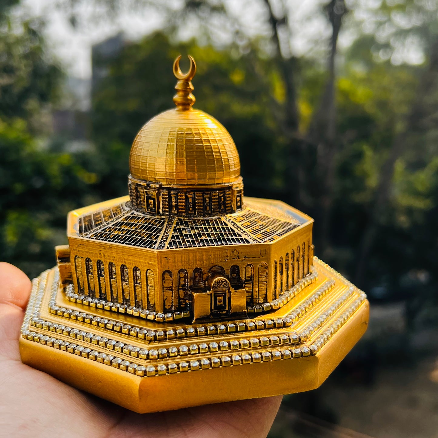 Masjid al-Aqsa Dome of the Rock, Ramadan Home Gift, Trinket Islamic Gift Set, Islamic Decorative Object Ornament