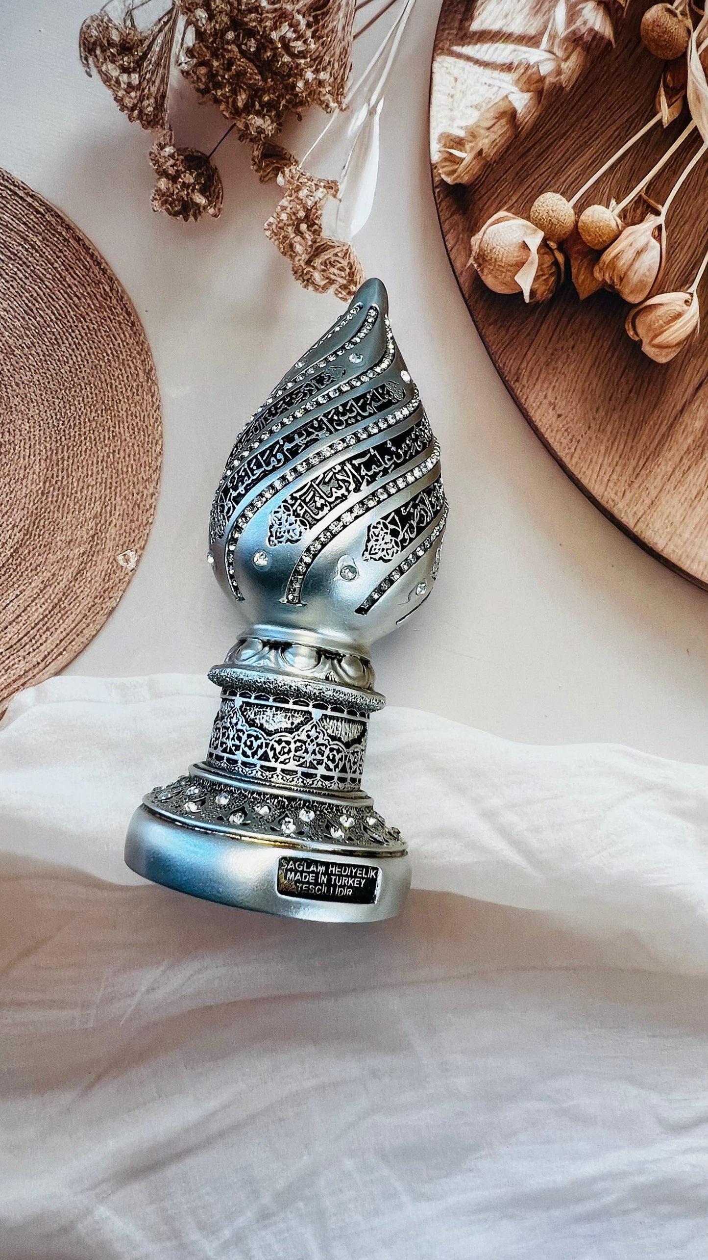 Turkish Imported Orignal |  Ayatul Kursi Cone Figurine | Turkish Decor | Home Decore