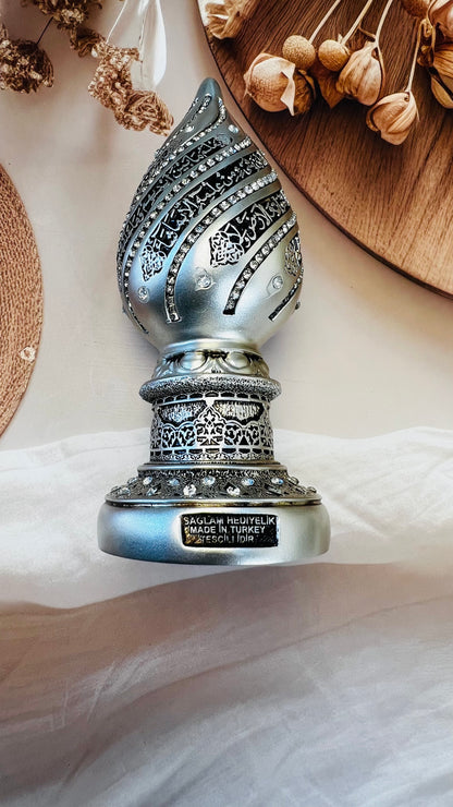 Turkish Imported Orignal |  Ayatul Kursi Cone Figurine | Turkish Decor | Home Decore