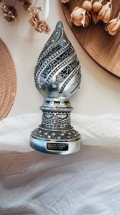 Turkish Imported Orignal |  Ayatul Kursi Cone Figurine | Turkish Decor | Home Decore