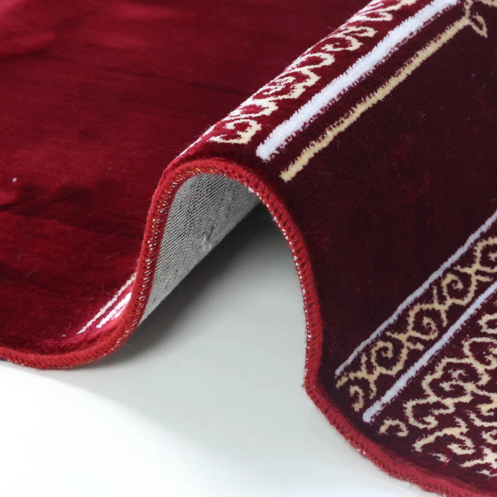 Maroon Kiswa Kaaba Prayer Mat