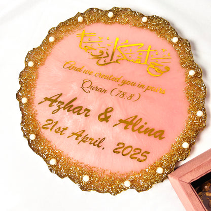 Premium Bridal Quran Gift Full Hamper| Barkat-e-Nikah Collection | Rose Pink Hamper