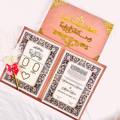 Premium Bridal Quran Gift Full Hamper| Barkat-e-Nikah Collection | Rose Pink Hamper