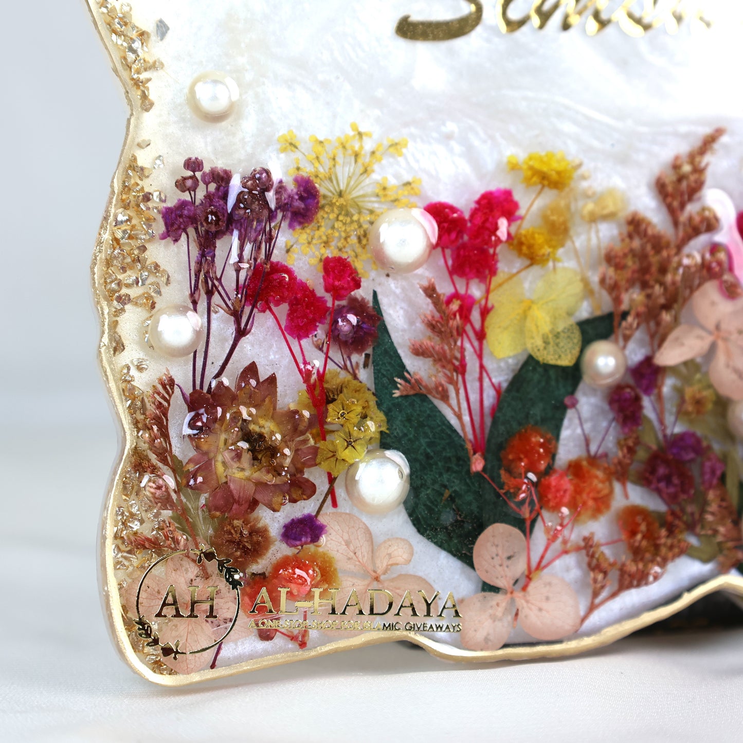 Warm Welcome Resin Plaque with Islamic Ayat| Handcrafted Islamic Wall & Door Decor| Premium Handcrafted Decor (12 × 9 Inches)