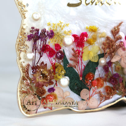 Warm Welcome Resin Plaque with Islamic Ayat| Handcrafted Islamic Wall & Door Decor| Premium Handcrafted Decor (12 × 9 Inches)