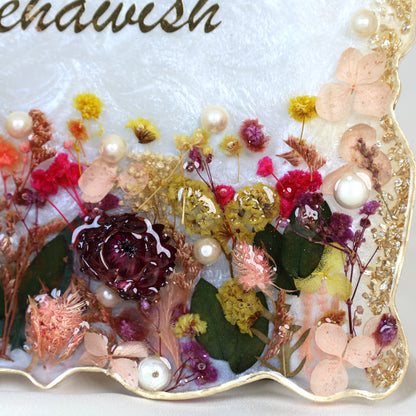 Warm Welcome Resin Plaque with Islamic Ayat| Handcrafted Islamic Wall & Door Decor| Premium Handcrafted Decor (12 × 9 Inches)