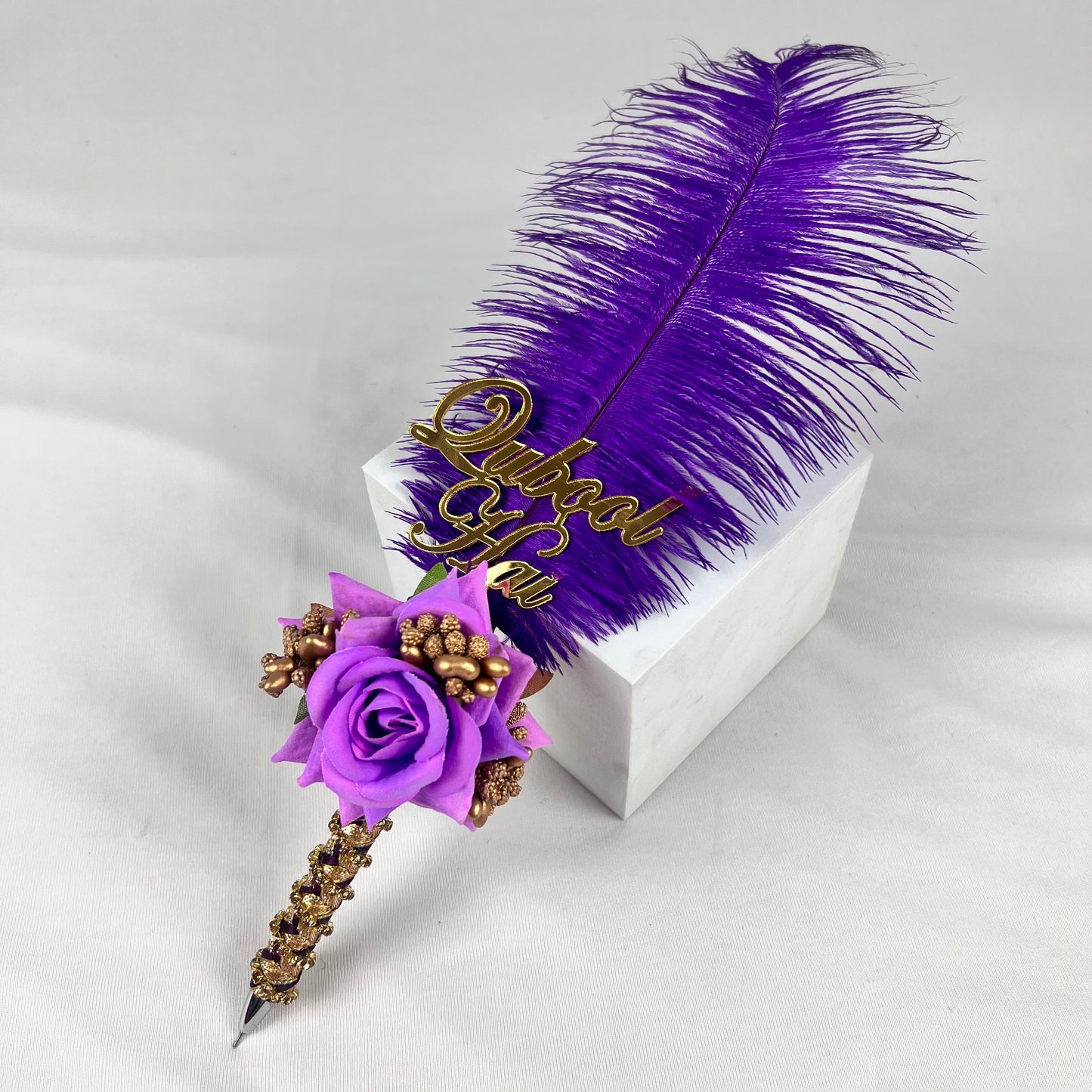 Al-Hadaya Purple Nikkah Set | Luxury Islamic Wedding Hamper with Qur’an, Tasbeeh & Prayer Essentials| Full Hamper Set