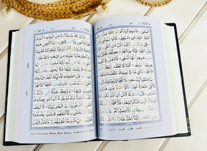Kaaba Cover Quran | Hardcover | Arabic Quran Best Glossy Pages | Colour-Coded Tajweed Rules