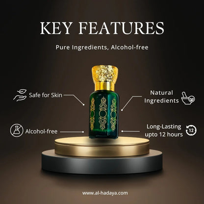 Premium Islamic Attar Gift Set – 6 scents including Oud Arabia, Jannat-e-Firdaus, and Aseel