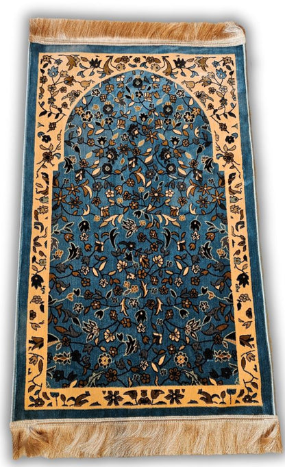 Ravza Patterned Woven Prayer Rug – Premium Soft Weave Design