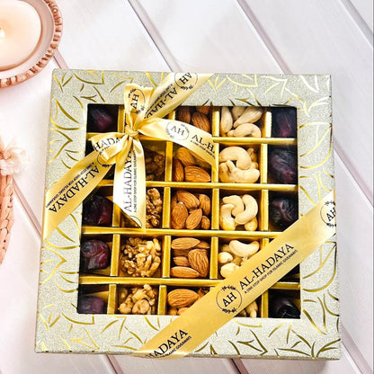 Luxury 350g dry fruit hamper perfect for festive, wedding, or corporate gifting