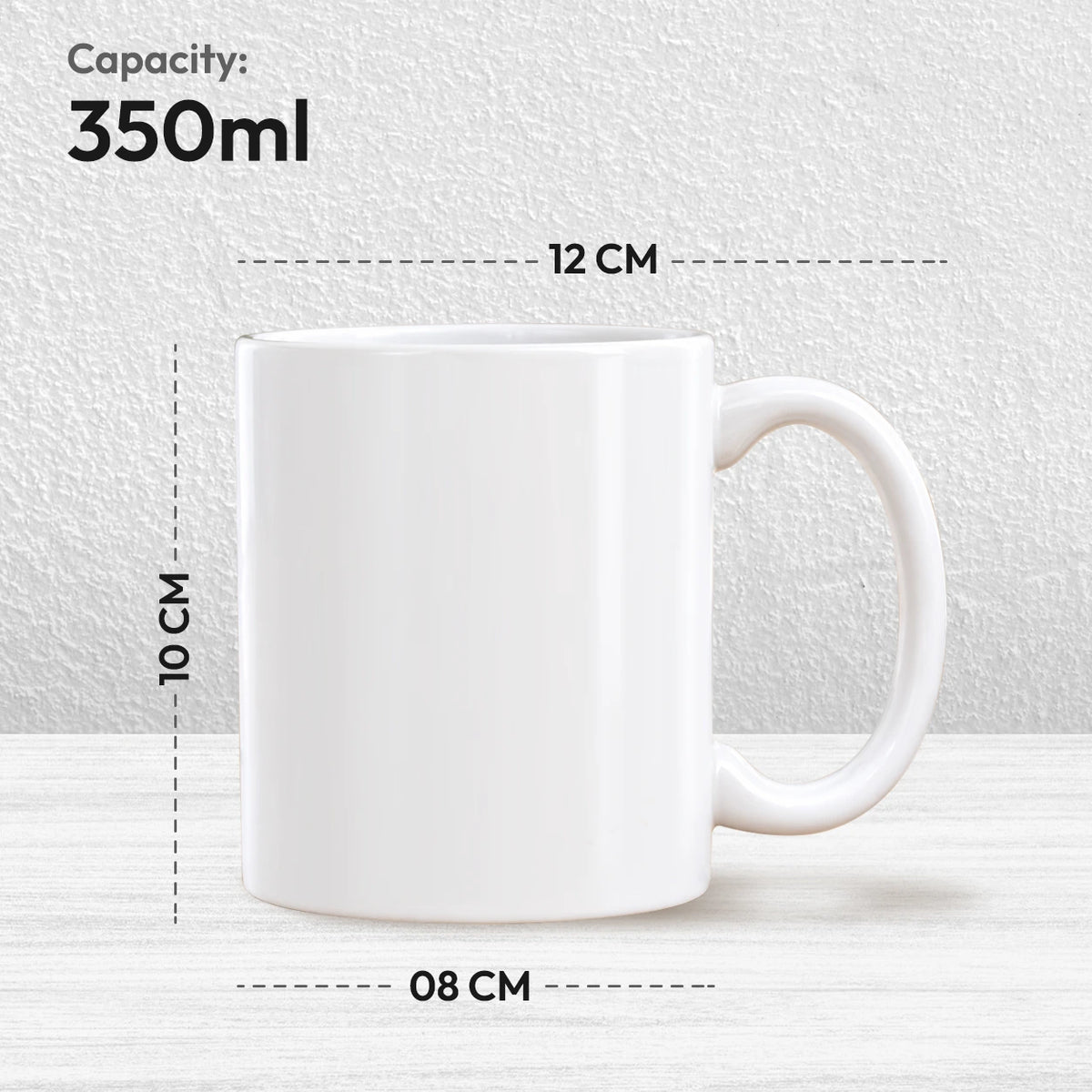 Personalized Happy Birthday Photo Ceramic Mug | Custom Name Coffee Mug (350 ml)