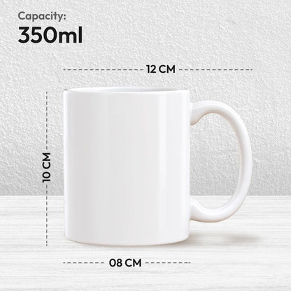 Personalized Happy Birthday Photo Ceramic Mug | Custom Name Coffee Mug (350 ml)