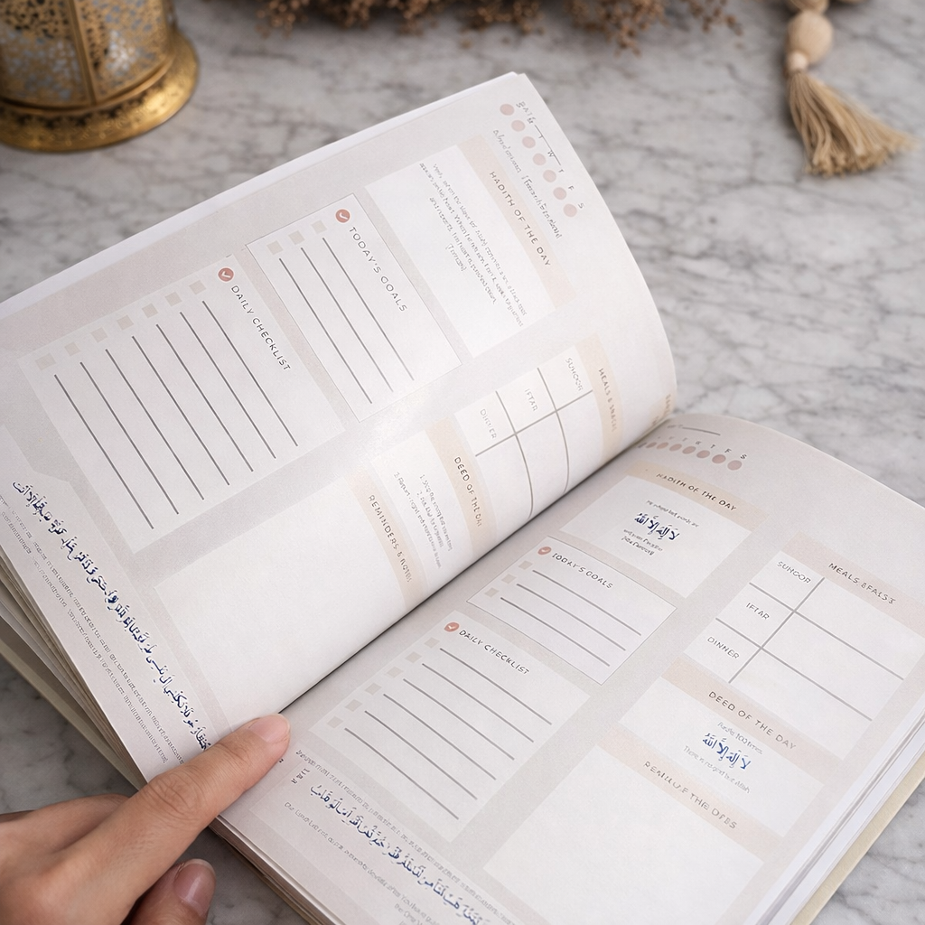 A Month of Barakah – Ramadan Journal | Ramadan Reflection & Gratitude Planner| Hard Copy
