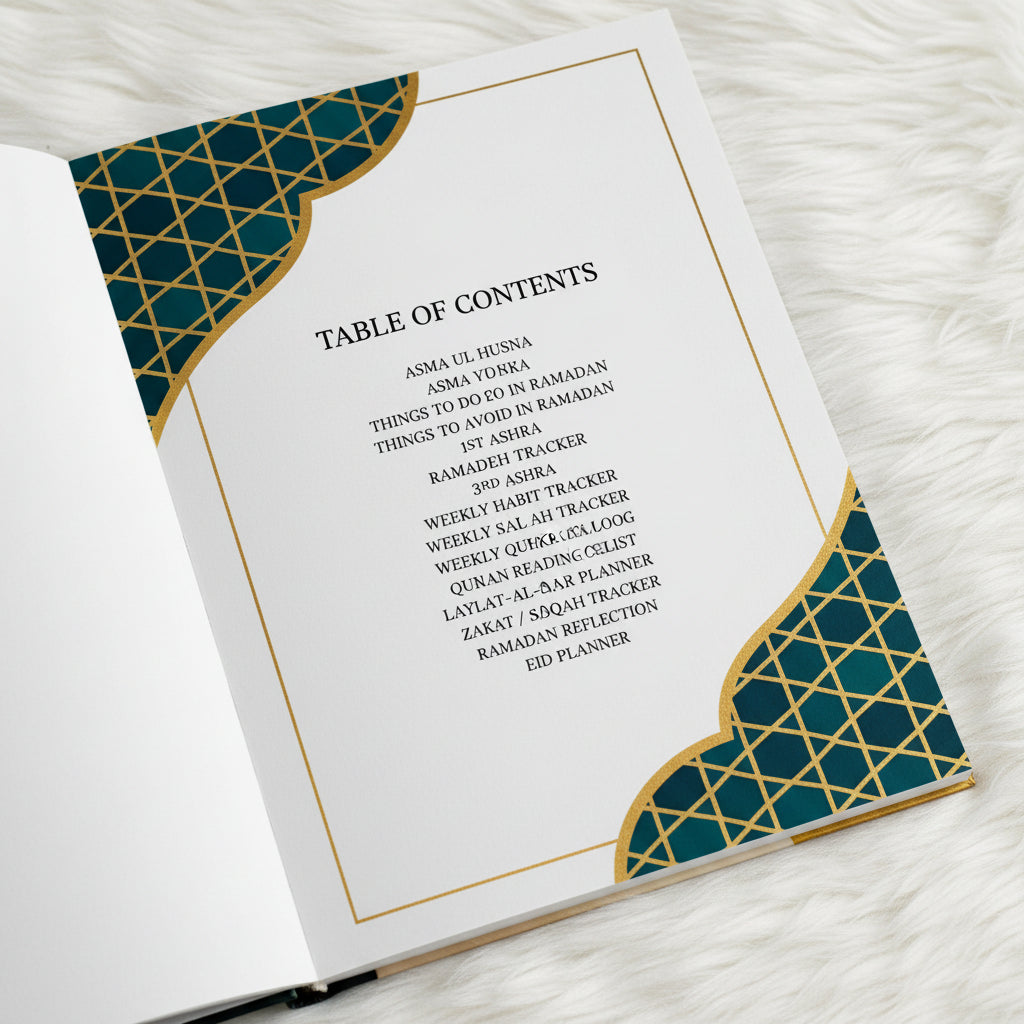 The Sadaqah & Salah Planner | Laylatul Qadr Edition Ramadan Journal