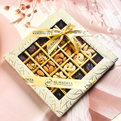 Gourmet dry fruit gift pack with almonds and cashews, designed for every occasion