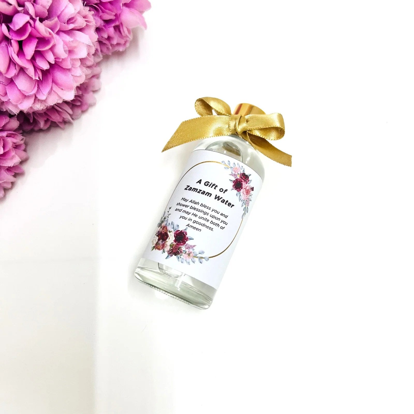 Pure Zamzam water in elegant bottles, 100% genuine from Mecca.