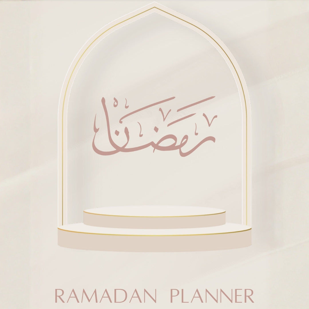 Ramadan Planner 2026 with 30-day Quran tracker, habit tracker, and reflection pages.