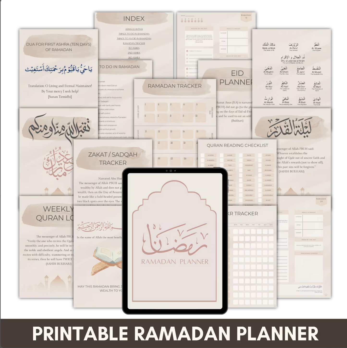 Ramadan Planner 2026, 30 Days Planner, Digital Download Only