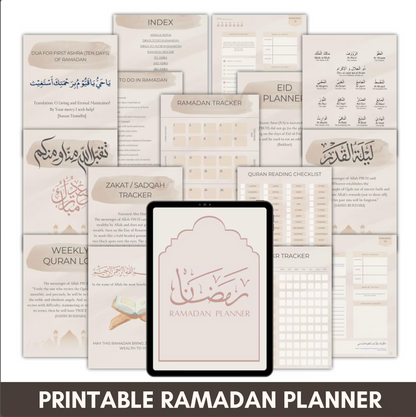 Ramadan Planner 2026, 30 Days Planner, Digital Download Only