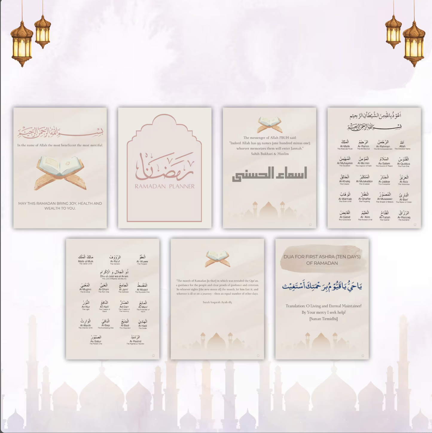 Ramadan Planner 2026, 30 Days Planner, Digital Download Only