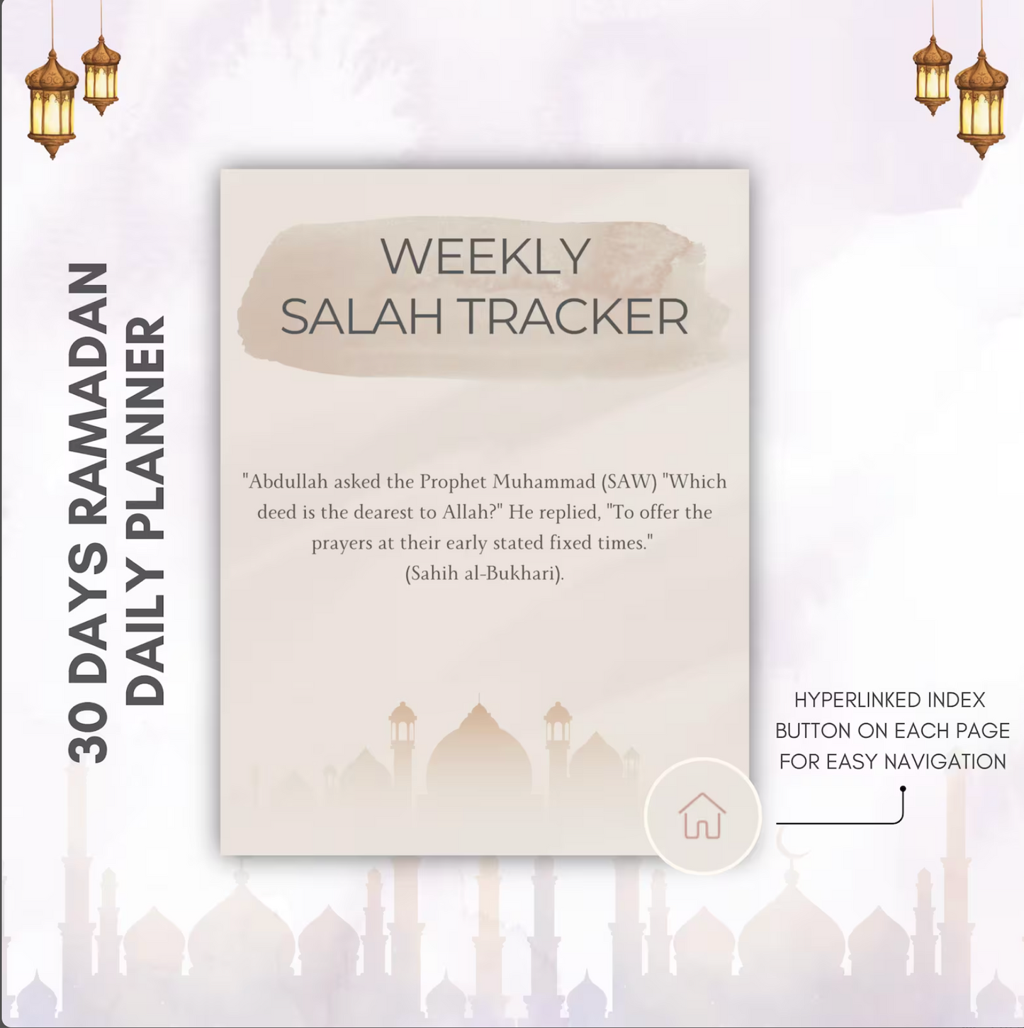 Ramadan Planner 2026, 30 Days Planner, Digital Download Only
