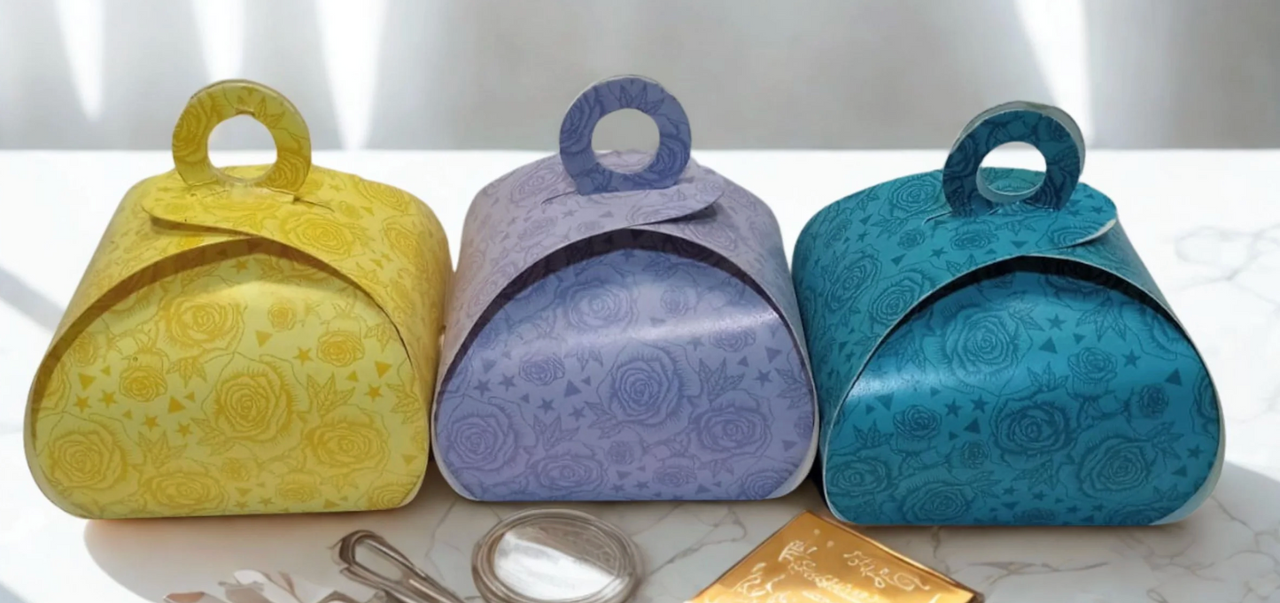 Nikah Gift Box – Personalized Wedding Favor Box - Cardboard Paper Wedding Party Box - Engagement Anniversary Nikkah Mubarak Oval Shape