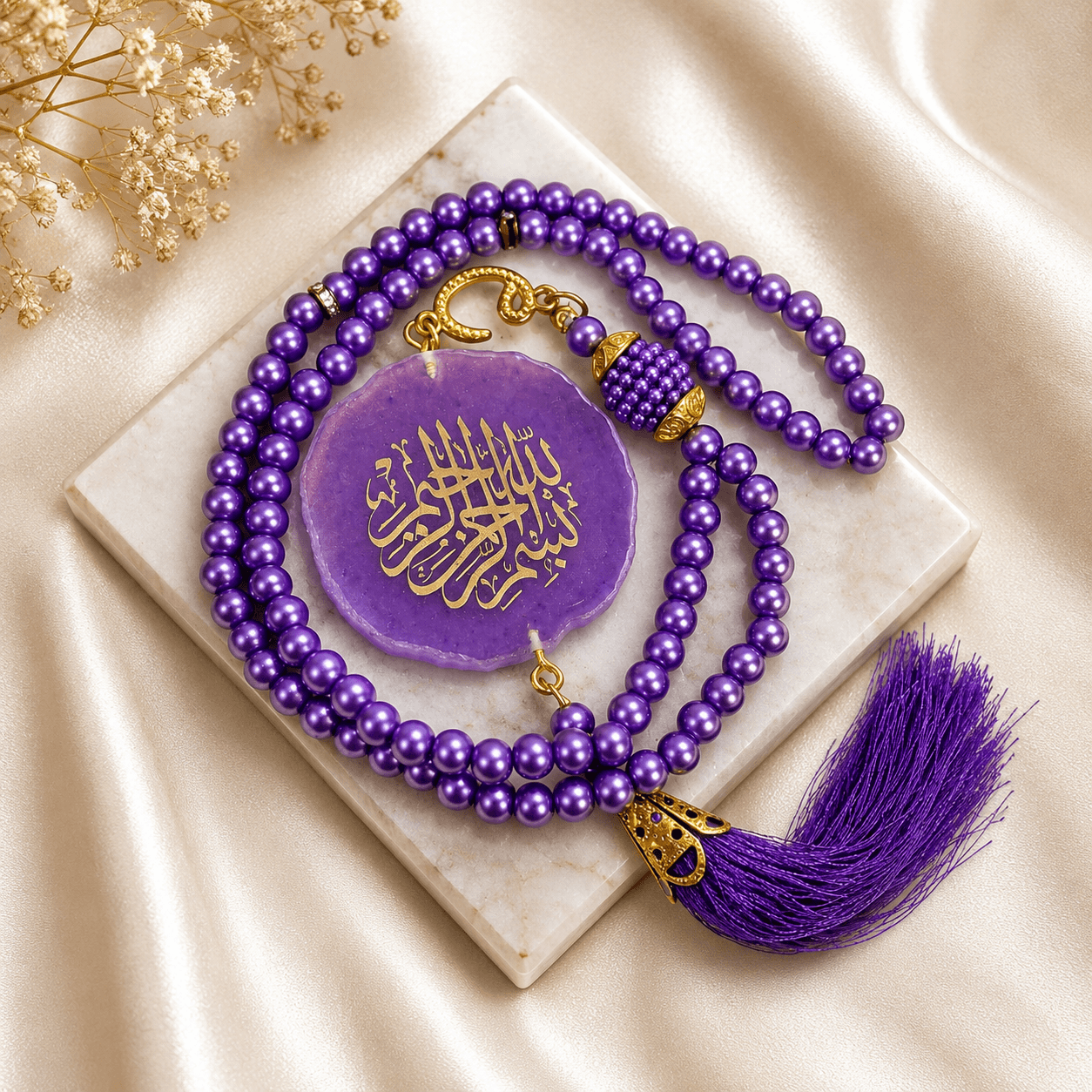 Lavender  Luxe Diamond-Studded Velvet Gift Box.