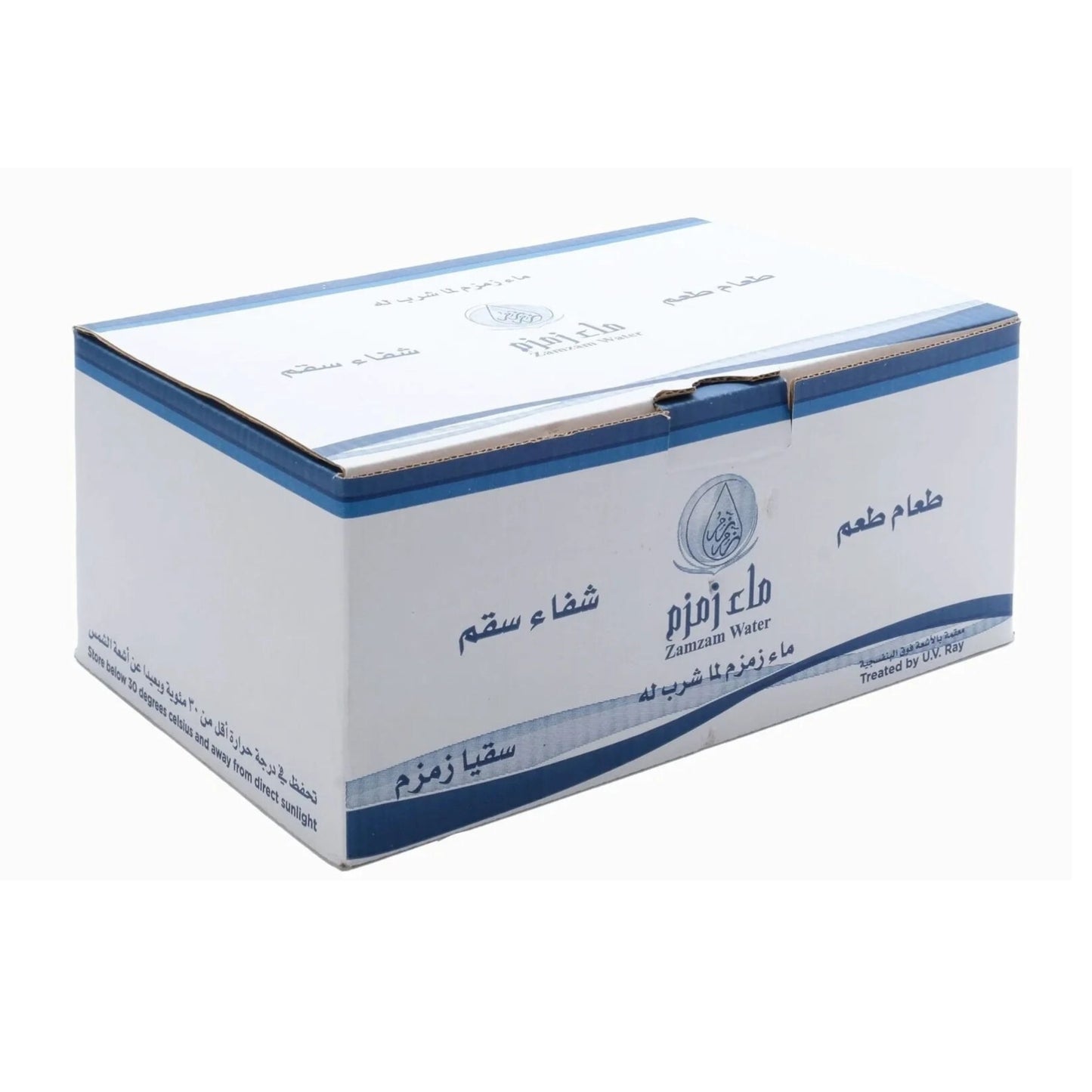 Zam Zam holy water 24-pack 250ml bottles, authentic and pure from Makkah.