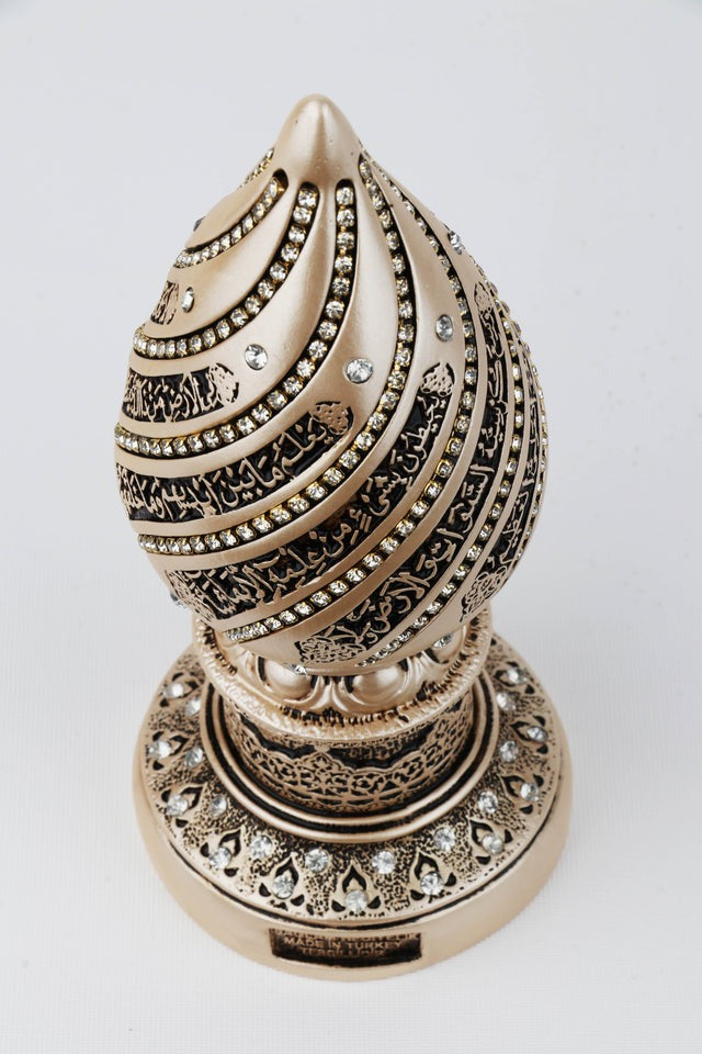 Turkish Imported Orignal |  Ayatul Kursi Cone Figurine | Turkish Decor | Home Decore