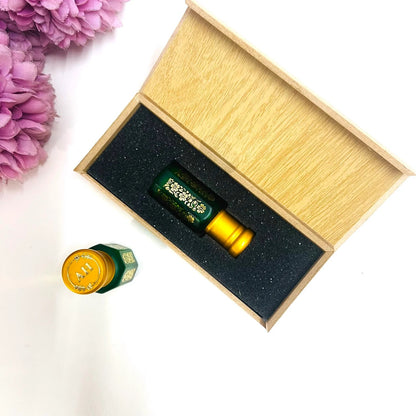 halal attar with wooden box 