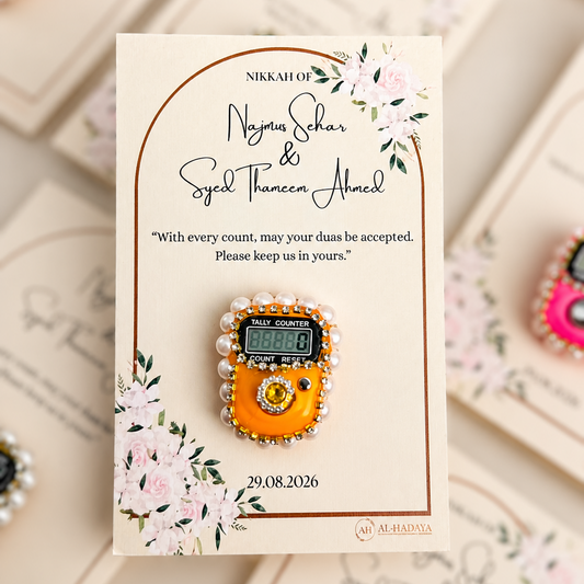 Tasbih Wedding Favors  Studded Digital Counter | Custom Islamic Return Gift | Return Favors