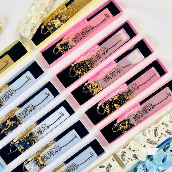 Ramadan and Eid Mubarak gift – epoxy resin bookmark, perfect islamic favor gifts 
