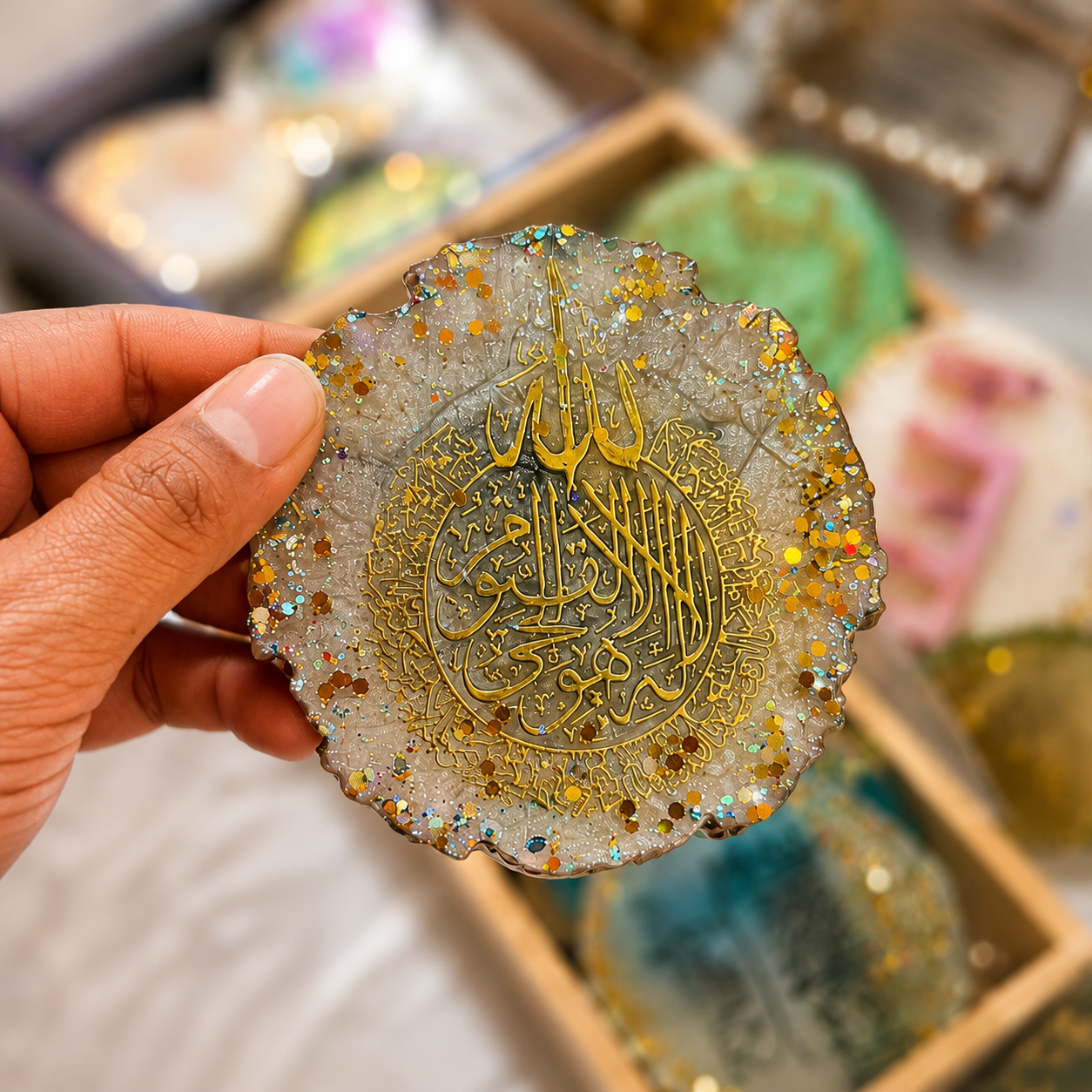Luxury Resin Gift Collection | Custom Islamic Keepsakes & Home Decor|