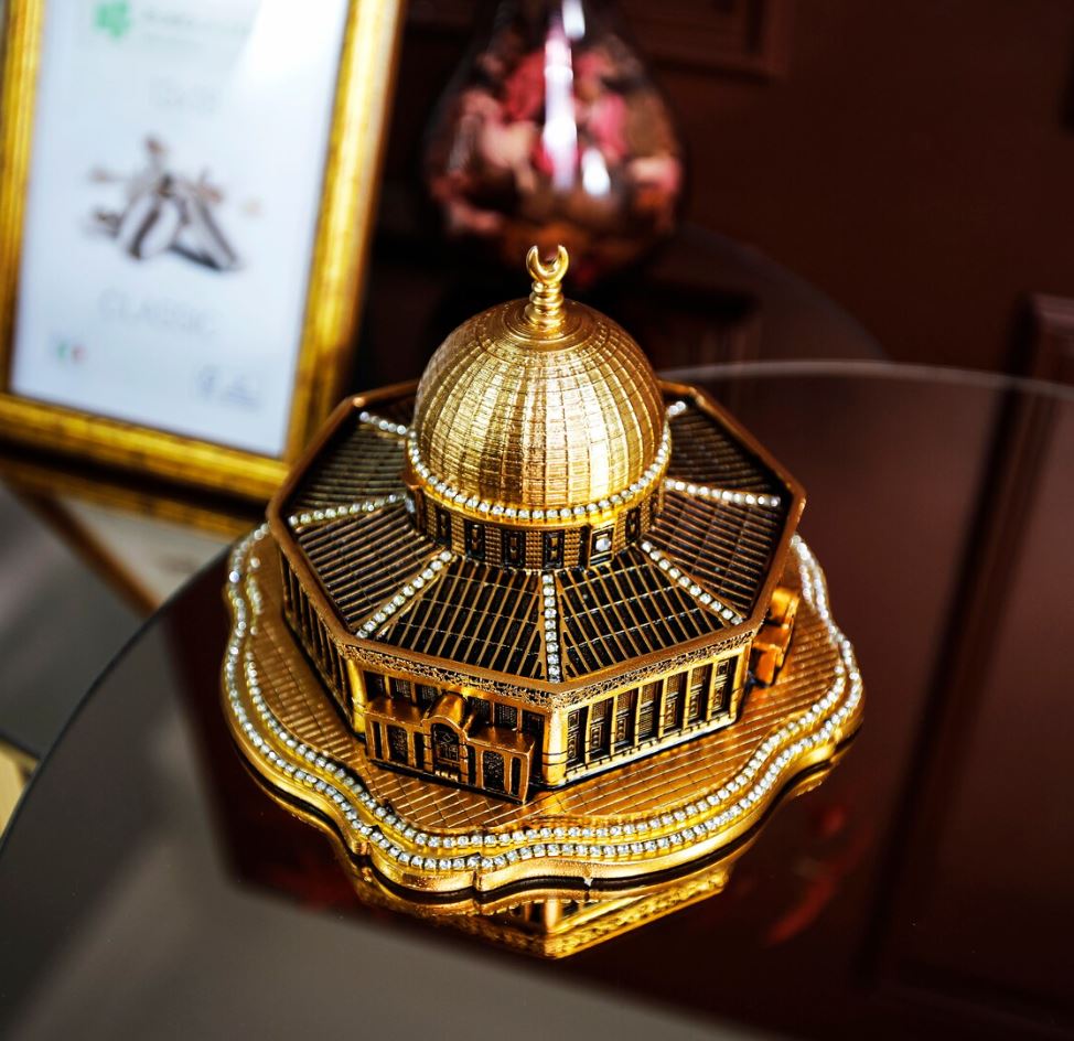 Masjid al-Aqsa Dome of the Rock, Ramadan Home Gift, Trinket Islamic Gift Set, Islamic Decorative Object Ornament
