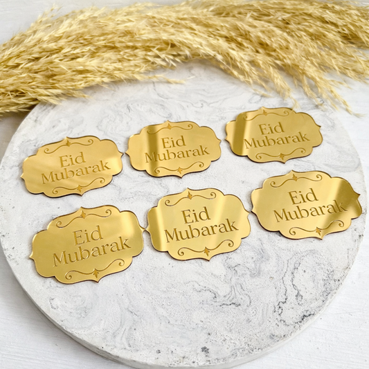 Acrylic Eid Mubarak Tag, Ramadan Mubarak Tags, Eid Mubarak Mirror Label, Ramadan Kareem , Ramadan Decor, Ramadan Tag, Islamic Gift Tag