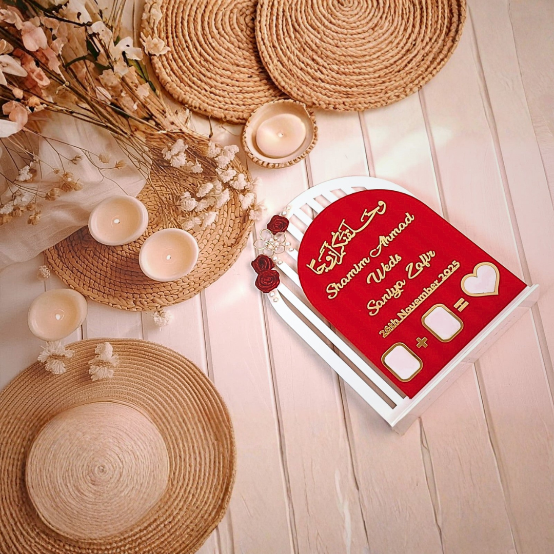 Nikah Thumbprint Frame Custom Wedding Gift | Scarlet & Snow