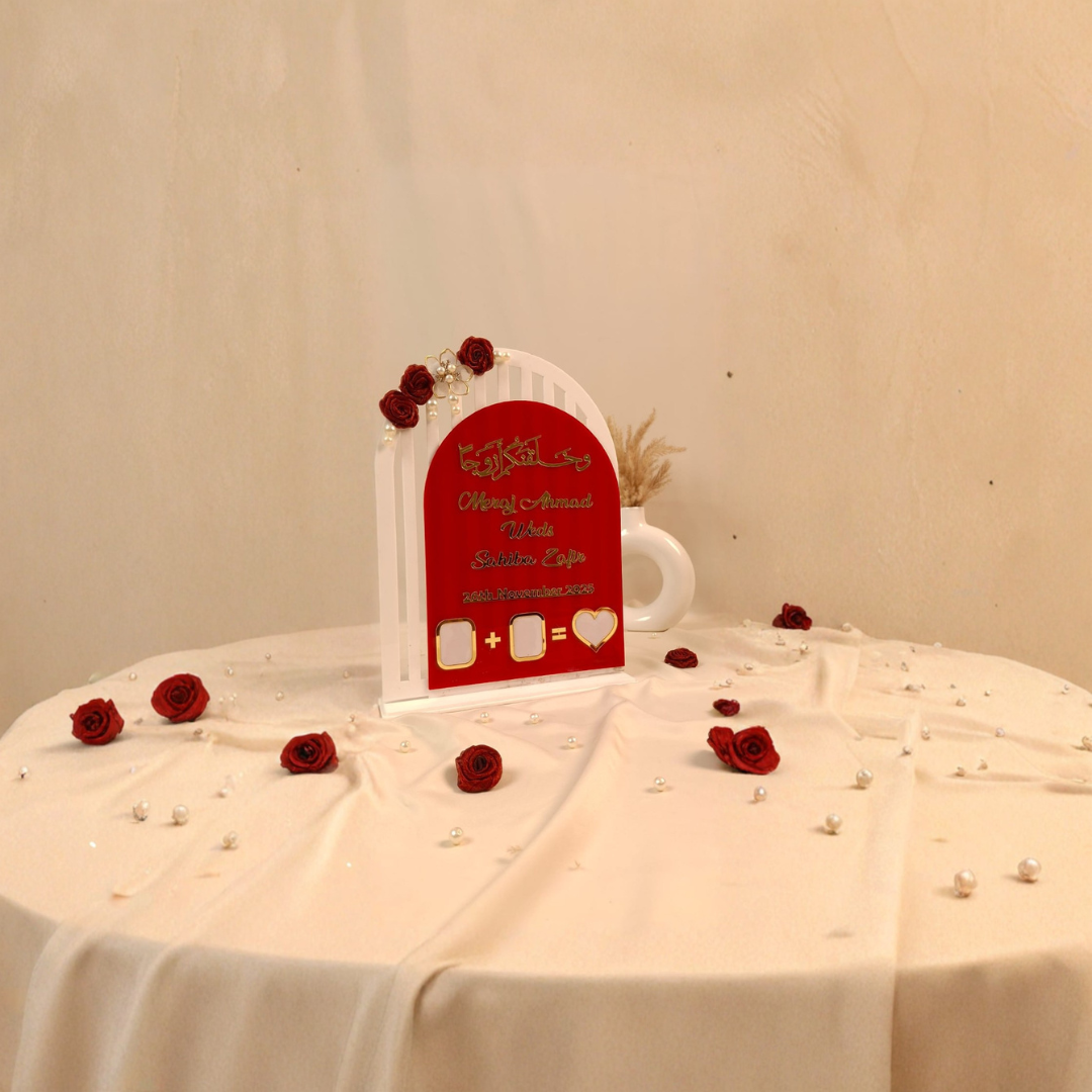 Nikah Thumbprint Frame Custom Wedding Gift | Scarlet & Snow