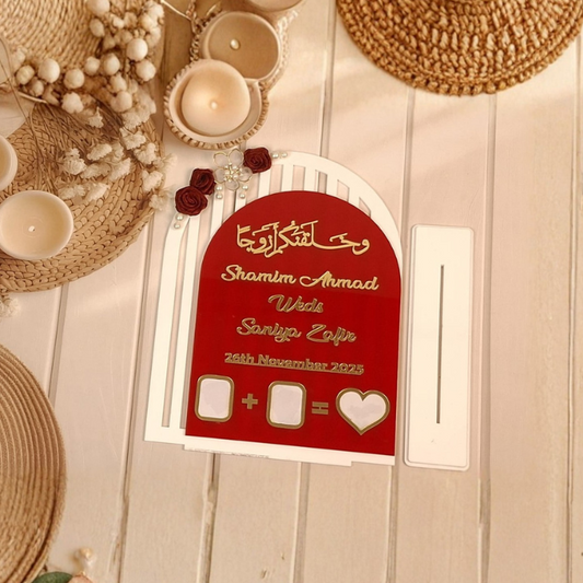Nikah Thumbprint Frame Custom Wedding Gift | Scarlet & Snow