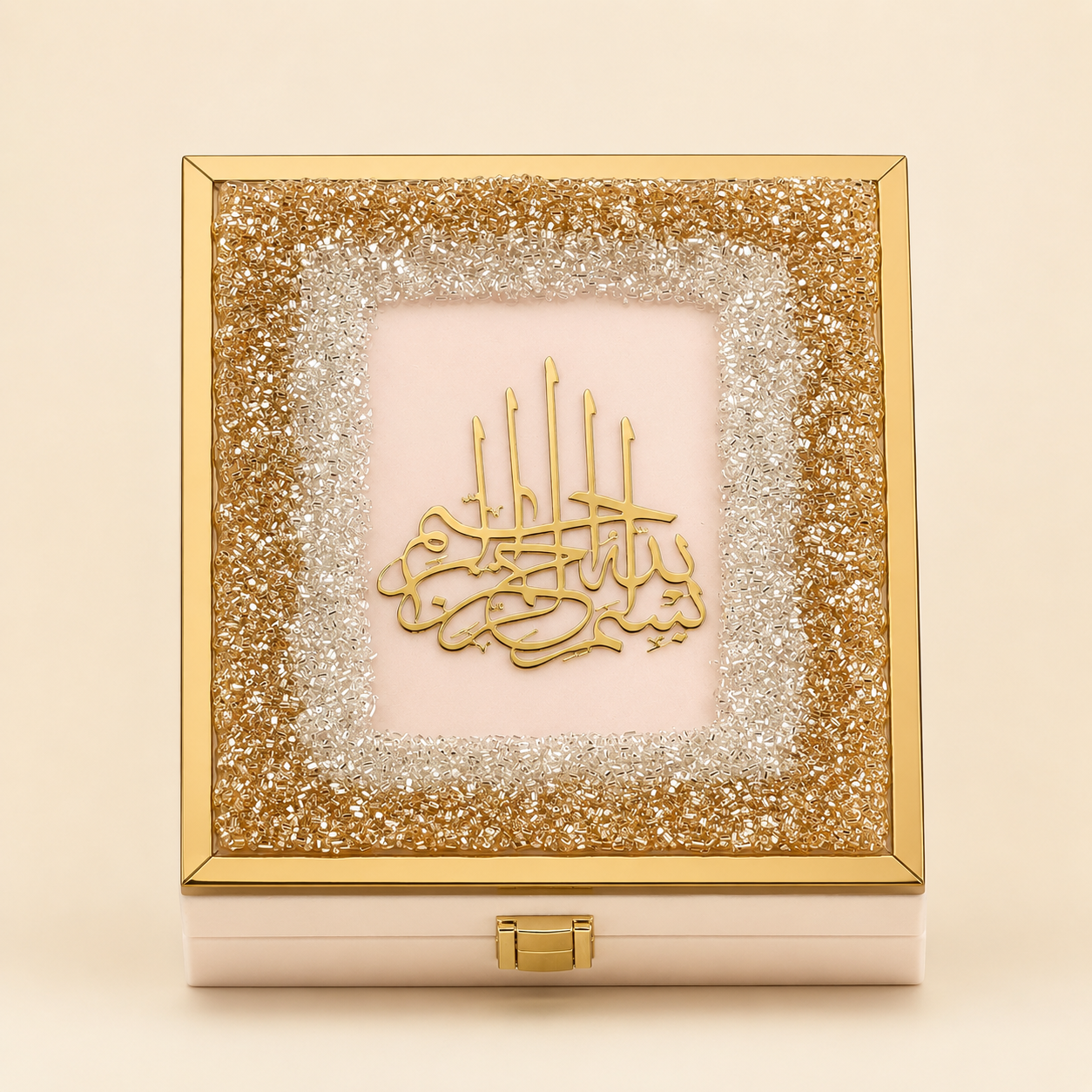 Luxury Misty Rose Velvet Quran Gift Set with Premium Presentation Box