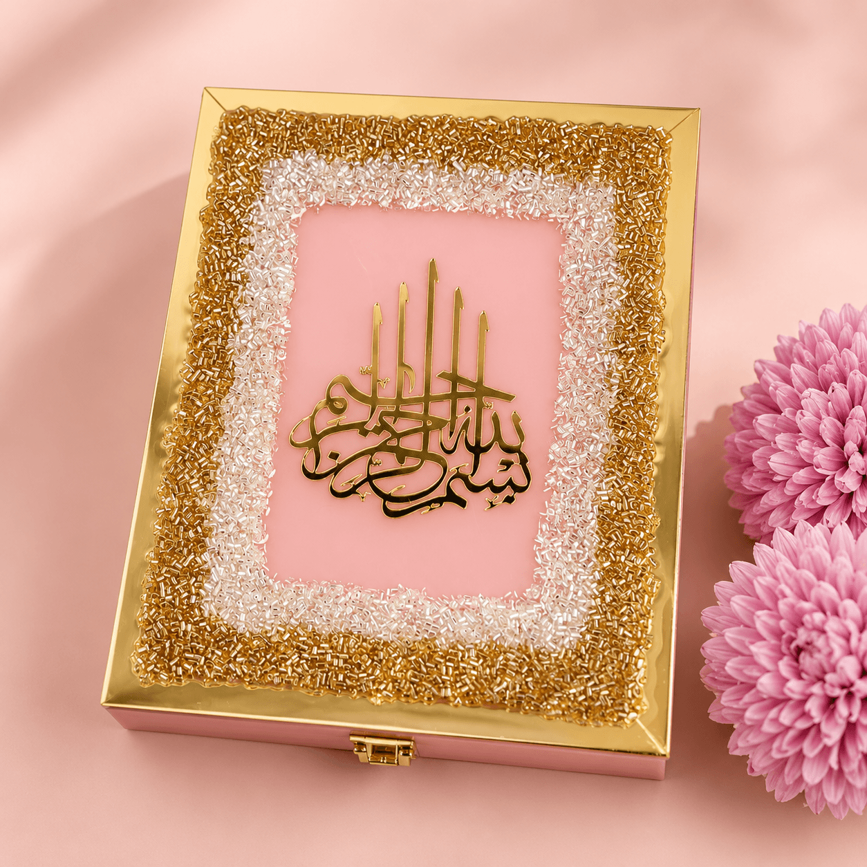 Luxury Pink Velvet Quran Gift Set.