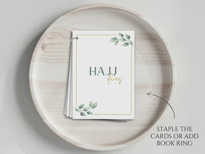 Hajj Dua Cards, Hajj Duas Physical Cards, Duas For Hajj, Hajj Flashcards, Hajj Duas PDF| Total of 32 cards.